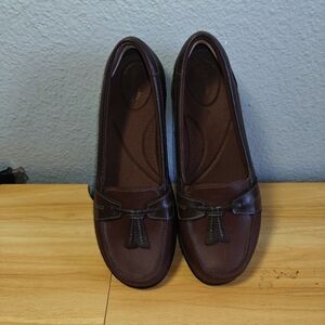 Clark's Women's Ashland Bubble Leather Loafer Size 9.5W
